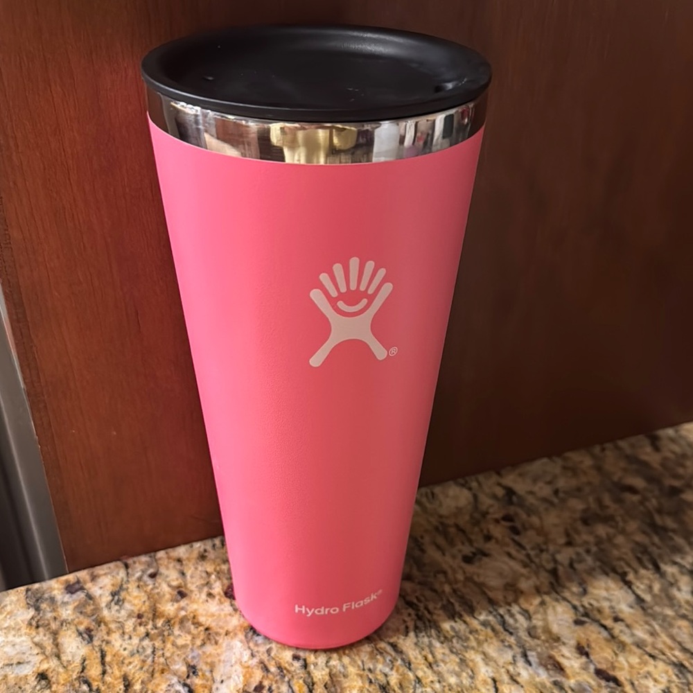 Hydro Flask Pink Water Bottle for Dining